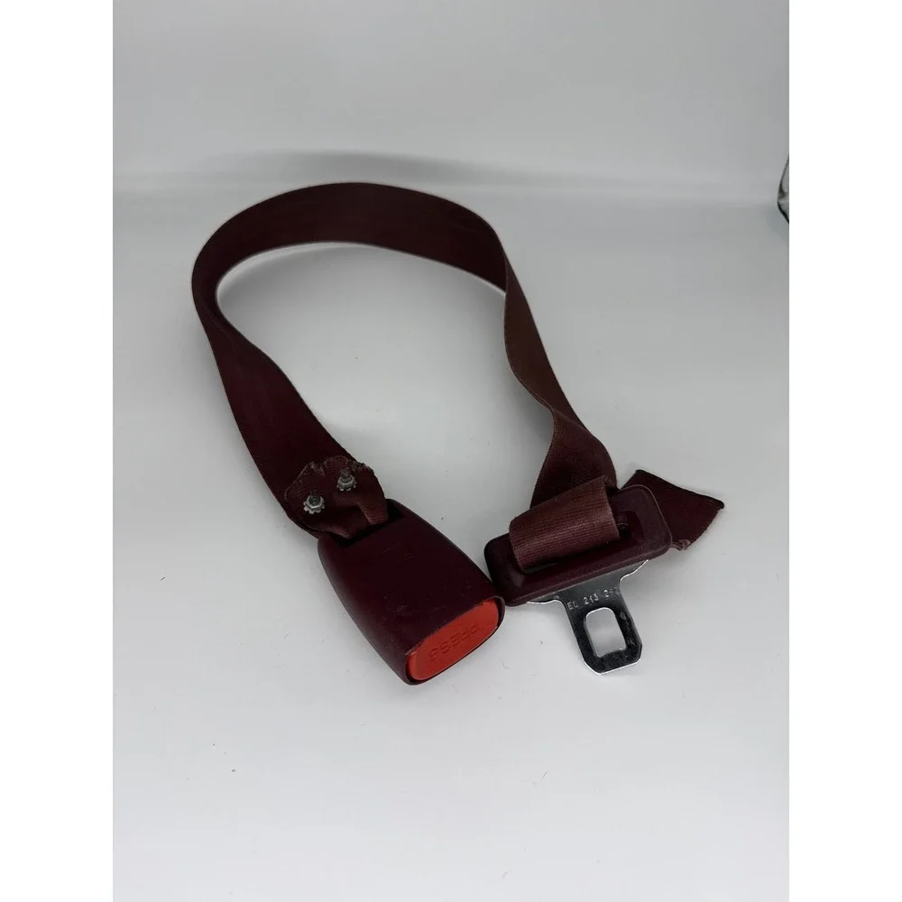 Vintage Bendix Seat Belt Belt‎ Maroon Industrial Automotive Adjustable Upcycle